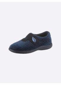 Waldläufer WALDLÄUFER Damen Hausschuh, Gr. 36, blau, Textil, Basic, Schuhe