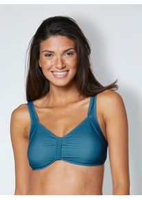 feel good Damen Tankini-Top, blau, Gr. 40, Elasthan, Polyamid, Bikini-Oberteile