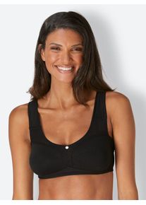 wäschepur WÄSCHEPUR Damen Entlastungs-BH, Gr. 115, schwarz, 55% Polyester, 35% Baumwolle, 5% Elasthan, 5% Polyamid, BHs
