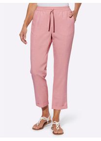 Classic Basics Damen 7/8-Hose, rosa, Gr. 42, meliert, 100% Polyester, Hosen