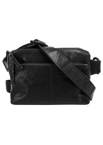 SPIKES & SPARROW Damen Gürteltasche, SPIKES & SPARROW, schwarz, Leder, unifarben, leicht glänzend, Taschen, echt Leder