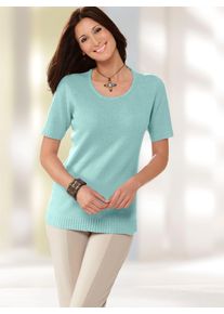 Classic Basics Damen Rundhalspullover "Pullover", blau, Gr. 54, unifarben, 100% Polyacryl, Pullover