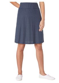 Classic Basics Damen Jerseyrock, blau, Gr. 36, gemustert, mehrfarbig, 50% Baumwolle, 50% Modal, Röcke