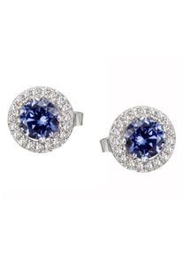 Firetti Damen Paar Ohrstecker "Schmuck Geschenk Silber 925 Ohrschmuck", Silber 925 (Sterlingsilber), blau, Silber 925 (Sterlingsilber), Ohrringe, mit