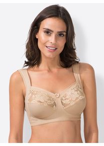 Miss Mary Of Sweden MISS MARY Damen Entlastungs-BH, Gr. 115, beige, 64% Baumwolle, 17% Polyamid, 13% Elasthan, 6% Polyester, BHs
