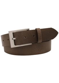 AnnaMatoni Damen Ledergürtel, grau, klassisch,modisch, Gr. 85, unifarben, Rindsleder, Gürtel