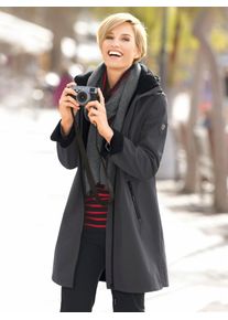 Casual Looks Damen Softshelljacke, grau, Gr. 19, unifarben, 94% Polyester, 6% Elasthan, Jacken