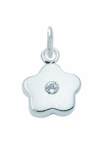 Adelia´s ADELIA ́S Damen Ketten-Anhänger "925 Silber Anhänger Blüte mit Zirkonia Ø 8,3 mm", Silber 925 (Sterlingsilber), silber, Silber 925 (Sterlingsilber),