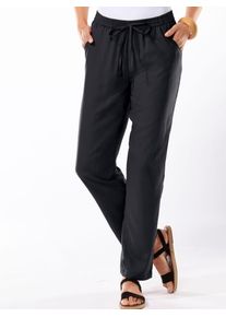Classic Basics Damen Webhose, schwarz, Gr. 19, unifarben, 52% Polyester, 48% Viskose, Hosen
