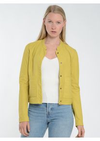 Jagger & Evans JAGGER & EVANS Damen Lederjacke "42021260", gelb, Gr. L, Obermaterial: 100% Ziegenleder/ Innenfutter: Ungefüttert, Jacken
