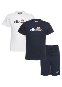 Ellesse Kinder Shirt & Hose, blau, sportlich, Gr. 92, unifarben, Single Jersey, Obermaterial: 100% Baumwolle. Obermaterial 2: 80% Baumwolle, 20%