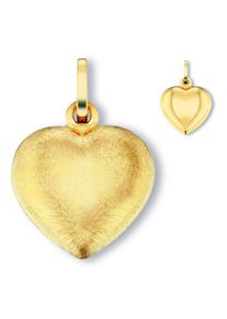 ONE ELEMENT Damen Ketten-Anhänger "Herz Herz Anhänger aus 333 Gelbgold", Gelbgold 333, gold, Gelbgold 333, Schmuckanhänger, Damen Gold Schmuck Herz
