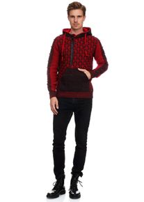 Rusty Neal Herren Kapuzensweatshirt, bunt, casual, Gr. L, mehrfarbig, unifarben, 75% Polyacryl, 25% Baumwolle, Sweatshirts, in ausgefallenem Design