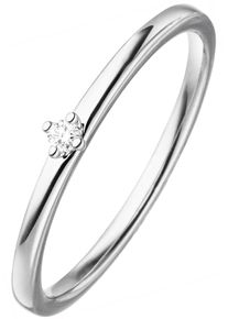 Jobo Damen Fingerring, 54, SI = kleine Einschlüsse, Weißgold 585-Diamanten, weiß, Weißgold 585, Diamanten, Fingerringe, 585 Weißgold mit Diamant