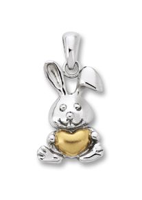 ONE ELEMENT Mädchen Ketten-Anhänger "Hase Anhänger aus 925 Silber", Damen, Hase, Silber 925 (Sterlingsilber), silber, Silber 925 (Sterlingsilber),