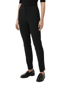 comma, COMMA Damen Anzughose, schwarz, casual, Gr. 42, unifarben, Stoff, Obermaterial: 48% Polyamid, 42% Viskose, 10% Elasthan, Hosen, mit Viskose und Slim