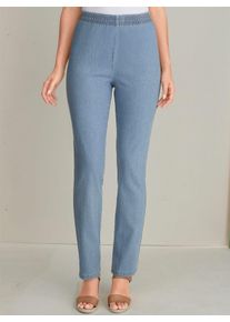 Classic Basics Damen Dehnbund-Jeans, blau, Gr. 38, unifarben, 81% Baumwolle, 17% Polyester, 2% Elasthan, Jeans
