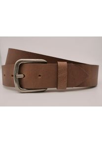 AnnaMatoni Damen Ledergürtel, grau, casual, Gr. 85, unifarben, Rindsleder, Gürtel, mit silberner Schließe