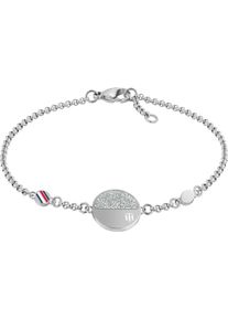 Tommy Hilfiger Damen Armband "Schmuck Edelstahl Armschmuck DRESSED UP", Edelstahl, bunt, Edelstahl, Armbänder, mit Emaille