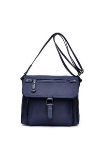 Damen Umhängetasche "Nylon", Collezione Alessandro, blau, Kunstfaser, Taschen, in modernem Design mit vielen Fächern