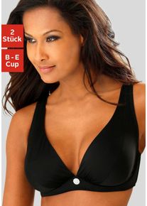 Petite Fleur Damen Bügel-BH, Gr. 75, schwarz, Microtouch, Obermaterial: 87% Polyamid, 13% Elasthan, elegant, BHs, für ein tiefes Dekolleté