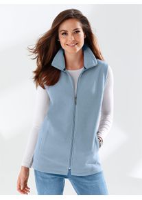 Classic Basics Damen Fleeceweste, blau, Gr. 50, unifarben, 100% Polyester, Westen