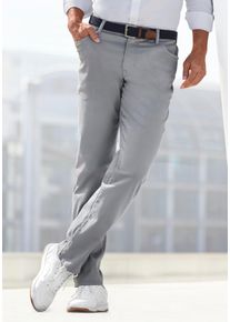 John Devin Herren Chinohose "regular-fit, 5-Pocket-Hose", grau, casual, Gr. 32, unifarben, Web, Obermaterial: 97% Baumwolle, 3% Elasthan, Hosen, aus