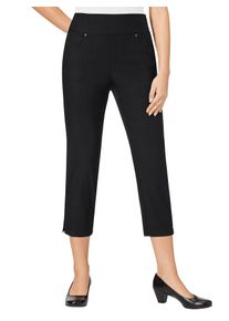Casual Looks Damen Stretch-Hose, schwarz, Gr. 19, unifarben, 72% Viskose, 25% Polyamid, 3% Elasthan, Hosen