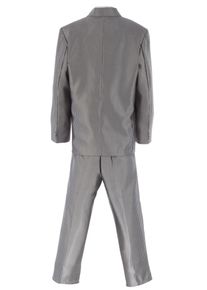 Family Trends Herren Anzug "Jungen Anzug festlich", silber, elegant, Gr. 98, Nadelstreifen, 100% Polyester, Anzüge, Mehrteiler