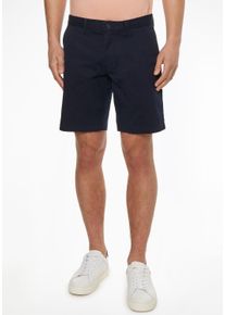 Tommy Hilfiger Herren Chinoshorts "BROOKLYN SHORT 1985", blau, Basic, Gr. 30, unifarben, Stoff, Obermaterial: 97% Baumwolle, 3% Elasthan, Hosen, in