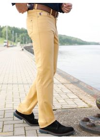 Brühl BRÜHL Herren 5-Pocket-Hose, gelb, Gr. 48, unifarben, 97% Baumwolle, 3% Elasthan, Hosen