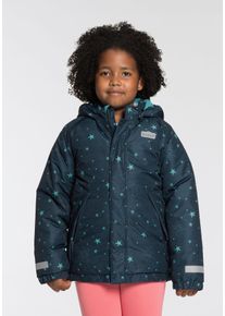 Scout Kinder Schneejacke "SNOWY", blau, sportlich, Gr. 92, bedruckt, Web, Obermaterial: 100% Polyester. Futter: 100% Polyester. Wattierung: 100%