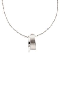 Bruno Banani Damen Kette mit Anhänger "Schmuck Geschenk Silber 925 Halsschmuck Halskette Ankerkette", Silber 925 (Sterlingsilber), L: 45cm, silber,