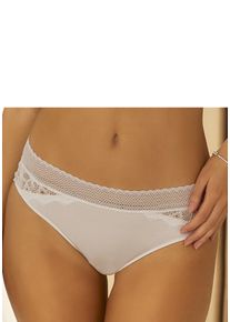 s.Oliver Damen Slip "Elise", Gr. 32, beige, Spitze, Microtouch, Obermaterial: 88% Polyamid, 12% Elasthan, Unterhosen, aus graphischer Spitze