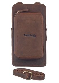 Damen Mini Bag "Montenegro", GreenLand Nature, braun, Rindsleder, Taschen, mit aufgesetzter Börse