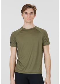 ELITE LAB Herren Funktionsshirt "LAB", grün, casual, Gr. XXXL, unifarben, 100% Polyester, Shirts, mit praktischen Mesheinsätzen
