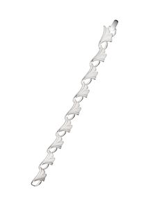 Jobo Damen Silberarmband "Armband Ginko", Silber 925 (Sterlingsilber), silber, Silber 925 (Sterlingsilber), Armbänder, 925 Silber 19 cm