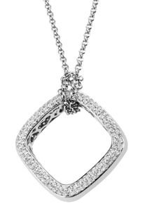 Firetti Damen Kette mit Anhänger "Schmuck Geschenk Silber 925 Halsschmuck Halskette Ankerkette", Silber 925 (Sterlingsilber), L: 45cm, bunt, Silber