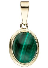 Jobo Damen Ketten-Anhänger "Anhänger oval", Gelbgold 585, gelb, Gelbgold 585, Schmuckanhänger, 585 Gold