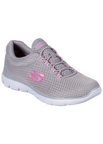 Skechers Damen Slip-On Sneaker "SUMMITS", Gr. 41, grau, Textil, sportlich, Schuhe, Freizeitschuh, Halbschuh, Schlupfschuh mit komfortabler Innensohle