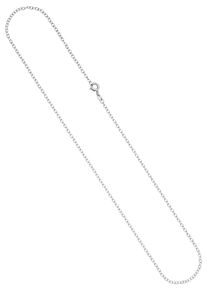 Jobo Damen Goldkette, Weißgold 585, L: 45cm, weiß, Weißgold 585, Halsketten, Ankerkette 585 Weißgold