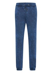 Rusty Neal Herren Sweathose, blau, casual, Gr. L, Batikmuster, 100% Baumwolle, Hosen, mit verwaschenem Muster