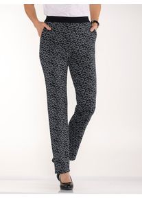 Classic Basics Damen Schlupfhose, bunt, Gr. 54, gemustert, 97% Polyester, 3% Elasthan, Hosen