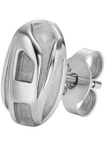 Diesel Damen Single-Ohrstecker "STEEL, DX1484040", Edelstahl, silber, Edelstahl, Ohrringe
