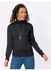 Casual Looks Damen Rollkragenpullover "Pullover", schwarz, Gr. 36, unifarben, 50% Baumwolle, 50% Polyacryl, Pullover
