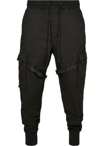 Urban Classics Herren Stoffhose "Urban Classics Herren Tactical Trouser", schwarz, Gr. S, unifarben, 98% Baumwolle, 2% Elasthan, Hosen