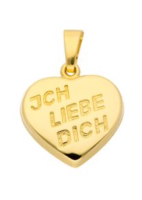 Adelia´s ADELIA ́S Damen Ketten-Anhänger "333 Gold Anhänger Herz", Gold, gold, Gold, Schmuckanhänger, Goldschmuck für Damen