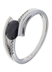 Jobo Damen Diamantring, 54, P1 = bei 10-facher Vergrößerung erkennbare Einschlüsse, Weißgold 585-Diamanten, weiß, Weißgold 585, Diamanten,