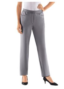 Classic Basics Damen Thermohose, grau, Gr. 44, unifarben, 100% Polyester, Hosen