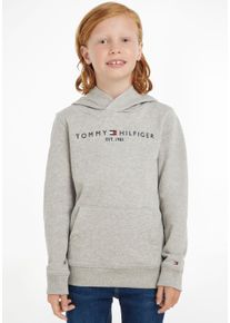 Tommy Hilfiger Jungen Kapuzensweatshirt "ESSENTIAL HOODIE", grau, Gr. 3, Obermaterial: 100% Baumwolle, Sweatshirts, Kinder Kids Junior MiniMe,für